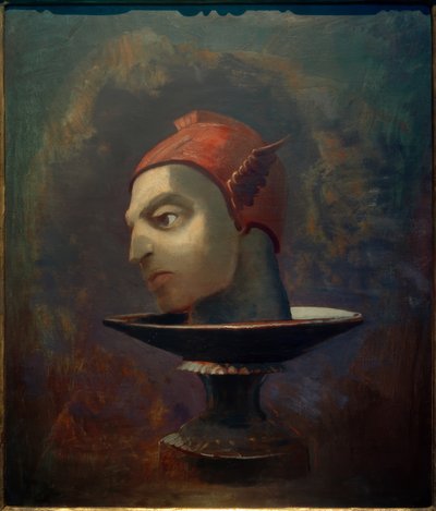 The Head of Perseus (The Head of Mercury on a Plate) by Odilon Redon